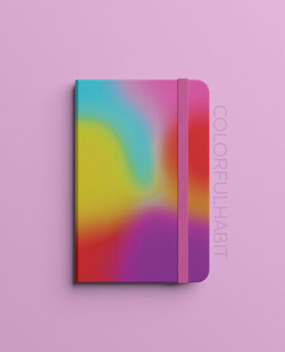 Printable Digital Art Download in a Colorful Abstract Dreamy Design by ColorfulHabit Presented on a Hardcover Book