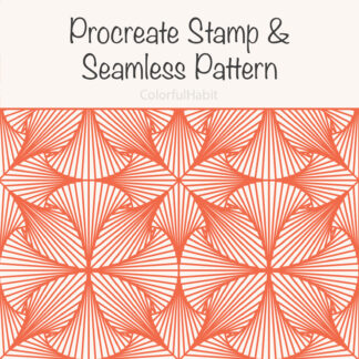 Procreate Geometric Stamp Brush and Seamless Pattern Brush by Colorfulhabit