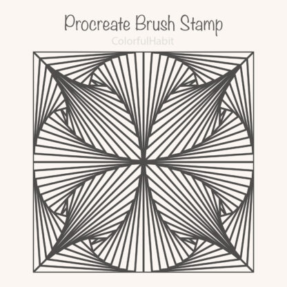 Procreate Geometric Stamp Brush by ColorfulHabit