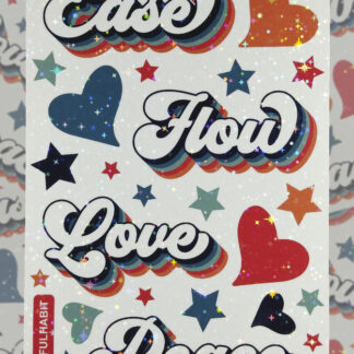 Words Holographic Sticker Sheet by ColorfulHabit 2