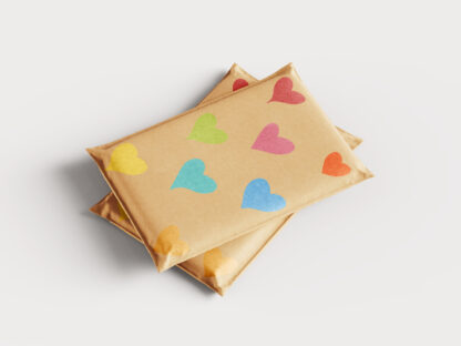 Heart Stamps for Procreate on Envelope by ColorfulHabit