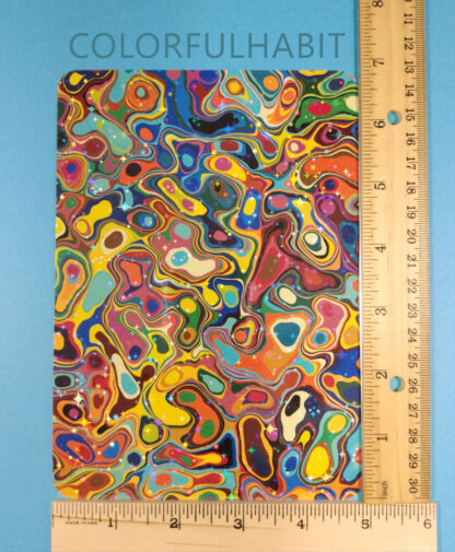 Psychedelic Sticker Sheets with Holographic Stars Measurement by ColorfulHabit