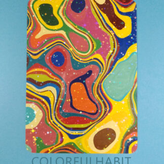 Psychedelic Sticker Sheets with Holographic Stars by ColorfulHabit 1