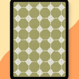 Diamond Line Seamless Pattern Procreate Brush Displayed on iPad